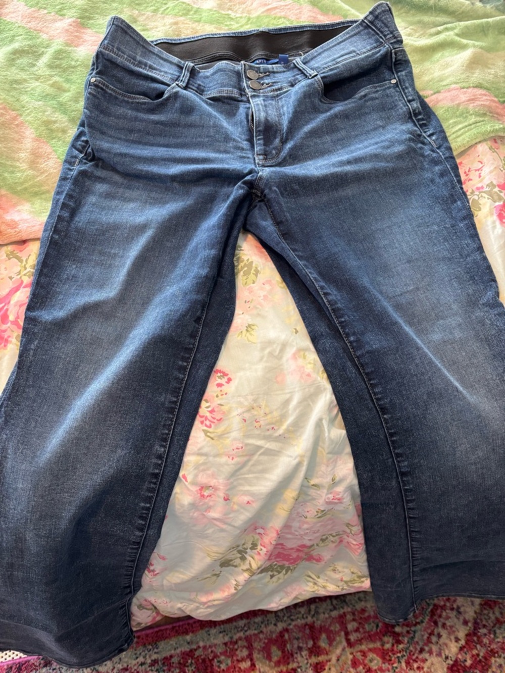 Dark Wash Blue Denim Jeans